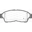 Jeu de 4 plaquettes de frein avant OPEN PARTS BPA0402.02 - Visuel 1