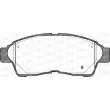 Jeu de 4 plaquettes de frein avant OPEN PARTS BPA0402.02 - Visuel 2