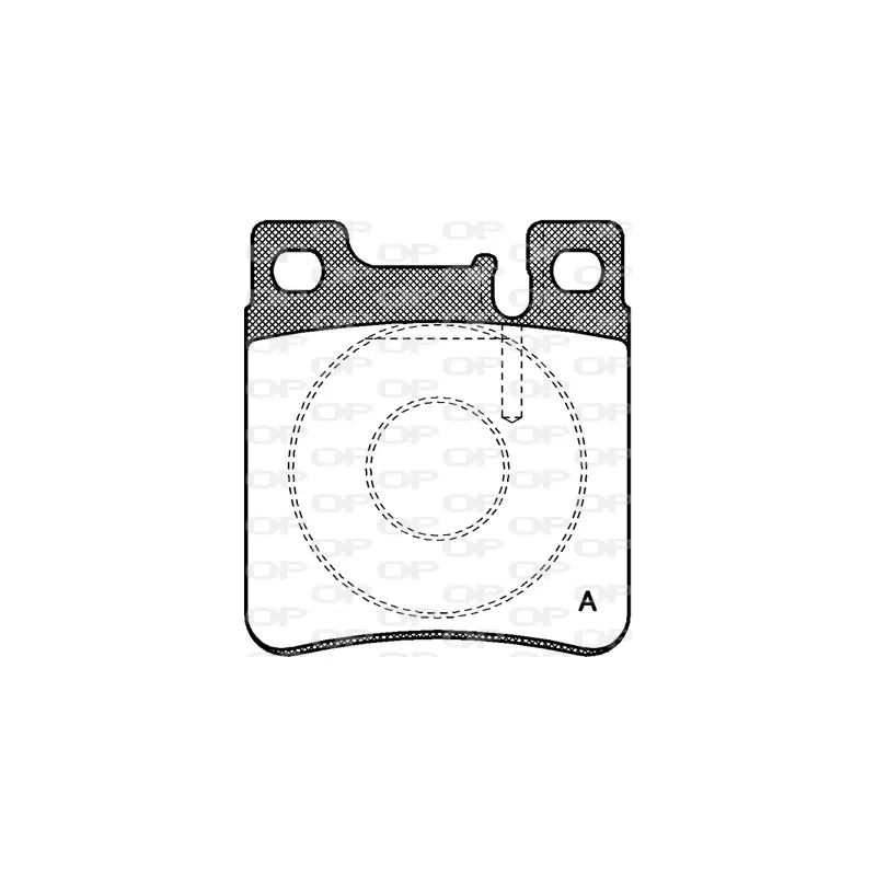 Jeu de 4 plaquettes de frein arrière OPEN PARTS BPA0407.00