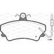 Jeu de 4 plaquettes de frein avant OPEN PARTS BPA0409.02 - Visuel 1