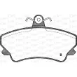 Jeu de 4 plaquettes de frein avant OPEN PARTS BPA0409.12 - Visuel 2