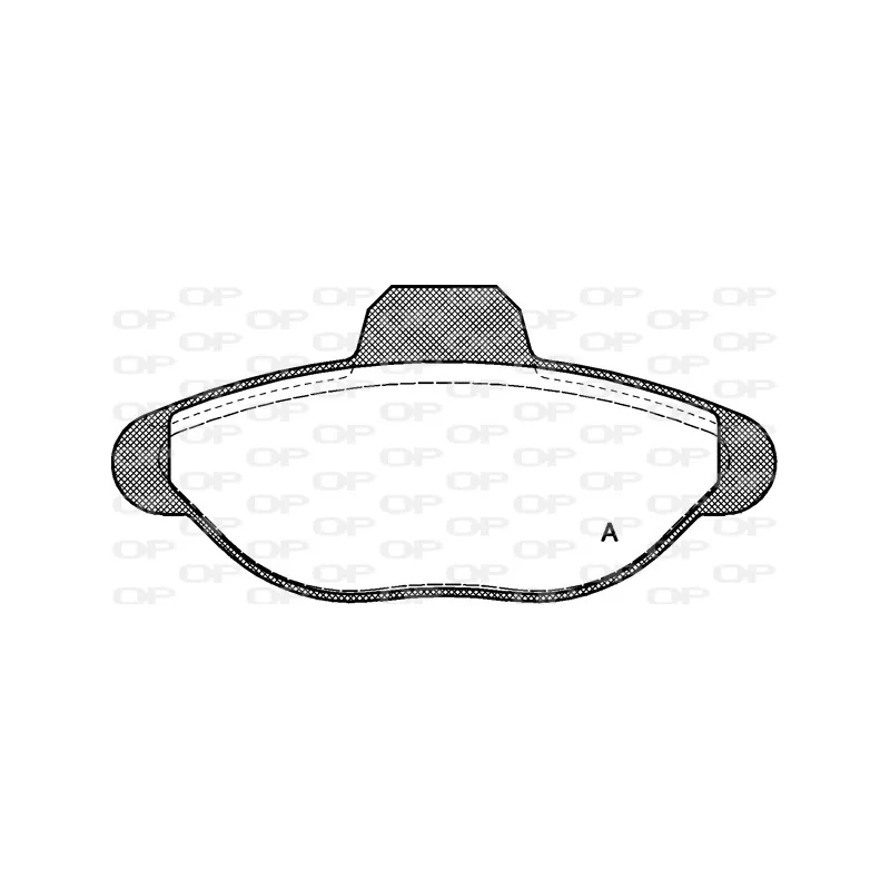 Jeu de 4 plaquettes de frein avant OPEN PARTS BPA0414.00