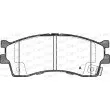 Jeu de 4 plaquettes de frein avant OPEN PARTS BPA0415.32 - Visuel 1