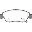 Jeu de 4 plaquettes de frein avant OPEN PARTS BPA0418.02 - Visuel 1