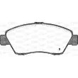 Jeu de 4 plaquettes de frein avant OPEN PARTS BPA0418.02 - Visuel 2