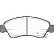 Jeu de 4 plaquettes de frein avant OPEN PARTS BPA0419.02 - Visuel 1