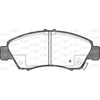 Jeu de 4 plaquettes de frein avant OPEN PARTS BPA0419.02