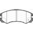 Jeu de 4 plaquettes de frein avant OPEN PARTS BPA0425.22 - Visuel 2