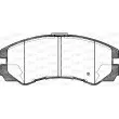 Jeu de 4 plaquettes de frein avant OPEN PARTS BPA0425.32 - Visuel 2