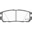 Jeu de 4 plaquettes de frein arrière OPEN PARTS BPA0426.02 - Visuel 1