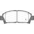 Jeu de 4 plaquettes de frein avant OPEN PARTS BPA0427.02 - Visuel 2