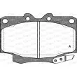 Jeu de 4 plaquettes de frein avant OPEN PARTS BPA0430.04 - Visuel 1