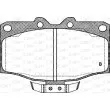 Jeu de 4 plaquettes de frein avant OPEN PARTS BPA0430.04 - Visuel 2
