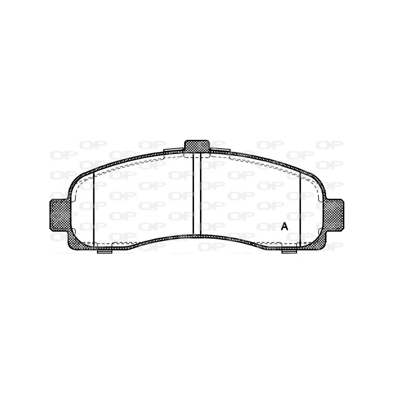 Jeu de 4 plaquettes de frein avant OPEN PARTS BPA0431.10