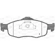 Jeu de 4 plaquettes de frein avant OPEN PARTS BPA0432.00 - Visuel 1