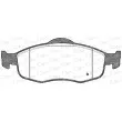 Jeu de 4 plaquettes de frein avant OPEN PARTS BPA0432.00 - Visuel 2