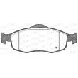 Jeu de 4 plaquettes de frein avant OPEN PARTS BPA0432.02 - Visuel 2