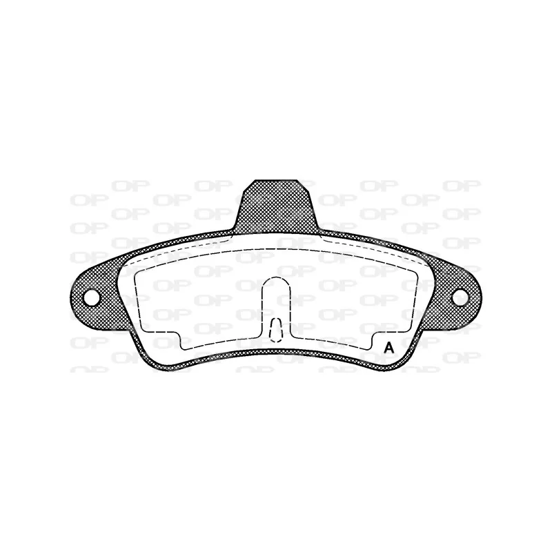 Jeu de 4 plaquettes de frein arrière OPEN PARTS BPA0433.00
