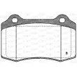 Jeu de 4 plaquettes de frein avant OPEN PARTS BPA0434.01 - Visuel 2