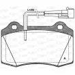 Jeu de 4 plaquettes de frein avant OPEN PARTS BPA0434.22 - Visuel 1