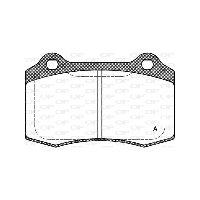 Jeu de 4 plaquettes de frein avant OPEN PARTS BPA0434.30