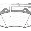 Jeu de 4 plaquettes de frein avant OPEN PARTS BPA0434.32 - Visuel 1