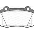 Jeu de 4 plaquettes de frein avant OPEN PARTS BPA0434.32 - Visuel 2