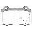 Jeu de 4 plaquettes de frein avant OPEN PARTS BPA0434.55 - Visuel 1