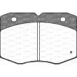 Jeu de 4 plaquettes de frein avant OPEN PARTS BPA0435.02 - Visuel 2