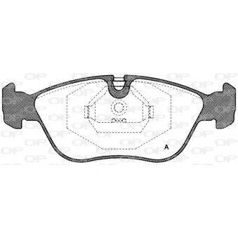 Jeu de 4 plaquettes de frein avant OPEN PARTS BPA0446.00