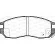 Jeu de 4 plaquettes de frein avant OPEN PARTS BPA0460.02 - Visuel 1