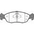 Jeu de 4 plaquettes de frein avant OPEN PARTS BPA0461.10 - Visuel 1