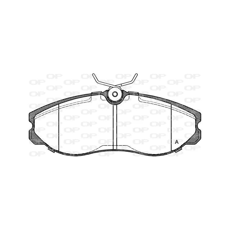 Jeu de 4 plaquettes de frein avant OPEN PARTS BPA0462.00