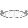 Jeu de 4 plaquettes de frein avant OPEN PARTS BPA0463.00 - Visuel 1