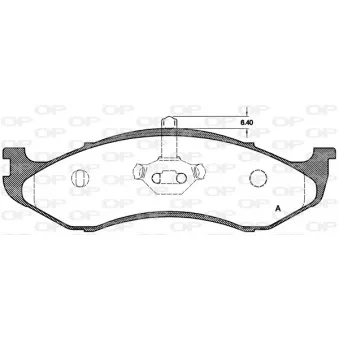 Jeu de 4 plaquettes de frein avant OPEN PARTS BPA0467.20
