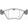 Jeu de 4 plaquettes de frein avant OPEN PARTS BPA0468.00 - Visuel 2