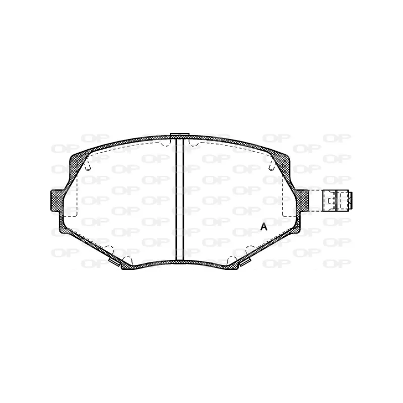 Jeu de 4 plaquettes de frein avant OPEN PARTS BPA0478.02