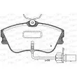 Jeu de 4 plaquettes de frein avant OPEN PARTS BPA0480.21 - Visuel 1