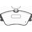 Jeu de 4 plaquettes de frein avant OPEN PARTS BPA0480.21 - Visuel 2