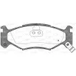 Jeu de 4 plaquettes de frein avant OPEN PARTS BPA0483.02 - Visuel 1