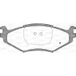 Jeu de 4 plaquettes de frein avant OPEN PARTS BPA0483.02 - Visuel 2