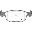 Jeu de 4 plaquettes de frein avant OPEN PARTS BPA0575.02 - Visuel 2