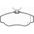 Jeu de 4 plaquettes de frein avant OPEN PARTS BPA0576.00 - Visuel 1