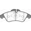 Jeu de 4 plaquettes de frein avant OPEN PARTS BPA0578.00 - Visuel 1