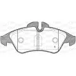 Jeu de 4 plaquettes de frein avant OPEN PARTS BPA0578.10 - Visuel 2