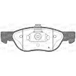 Jeu de 4 plaquettes de frein avant OPEN PARTS BPA0587.00 - Visuel 1