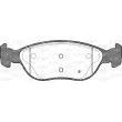 Jeu de 4 plaquettes de frein avant OPEN PARTS BPA0587.12 - Visuel 2