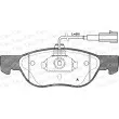 Jeu de 4 plaquettes de frein avant OPEN PARTS BPA0587.22 - Visuel 1