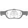 Jeu de 4 plaquettes de frein avant OPEN PARTS BPA0588.10 - Visuel 1
