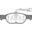 Jeu de 4 plaquettes de frein avant OPEN PARTS BPA0588.11 - Visuel 1